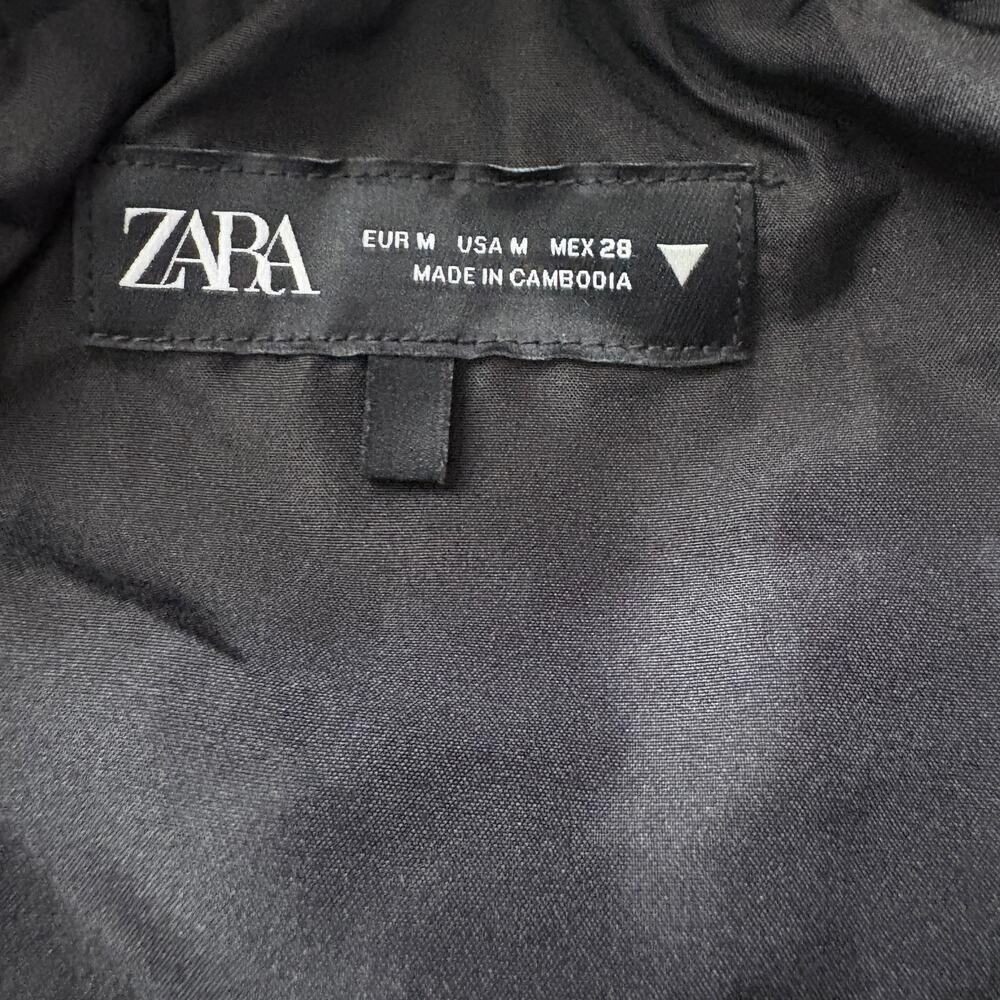 Zara Black Balloon Skirt Puff Bubble Hem Midi Skirt - Picture 5 of 7